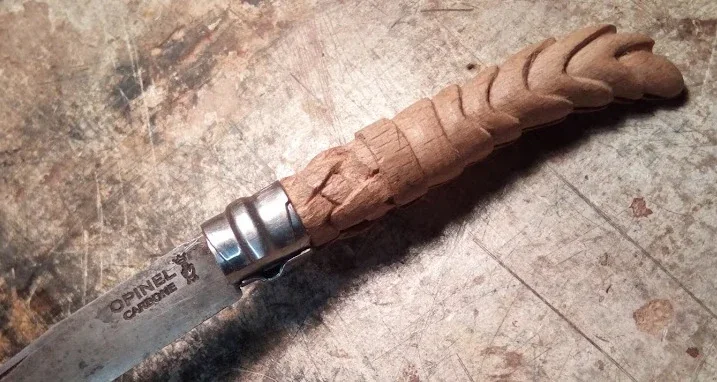 Manche de couteau queue d'écrevisse